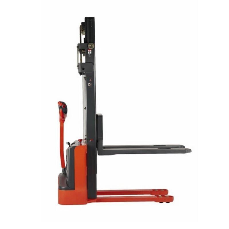 Battery Pallet Stacking Forklift Lifting Height 2927mm Black And Red