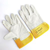 Welding Gloves Cowhide Welder Anti Scalding Labor Gloves Soft Wear-Resistant Protection Gloves for High Temperature Welding