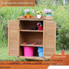 Outdoor Shoe Cabinet Household Storage Cabinet Finishing Multi-layer Balcony Solid Wood Small Log Color Solid Wood Top