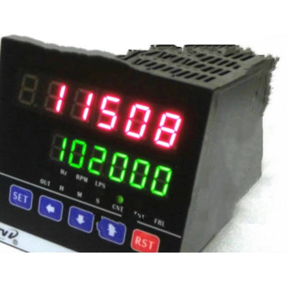 6-digit Electronic Double Digital Display Intelligent Counter Tachometer Meter Meter Counter Can Be Equipped With Encoder