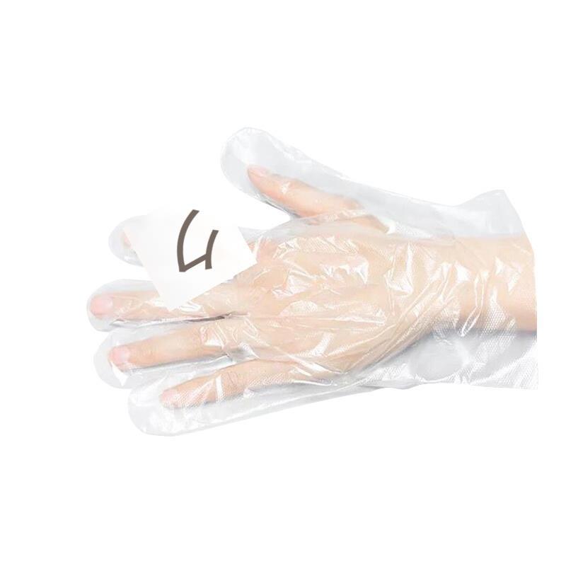 Disposable Thickened Environment-Friendly PE Plastic Gloves Kitchen Dining Cleaning Beauty Appliances 100 / Package