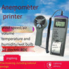 Hand Held Anemometer Split Impeller Anemometer Recorder With Printer Electronic Wind Speed Test Table