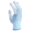 12 Pairs Of Free Size PU Palm Coated Blue Safety Gloves Construction Protective Gloves