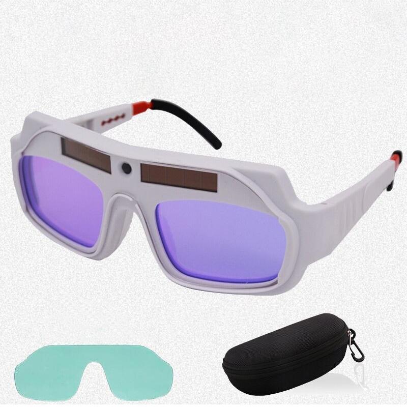 Welding Glasses Argon Arc Welding Glasses Solar PC Material Automatic Dimming Free 1 Protective Lens + 1 Glasses Case
