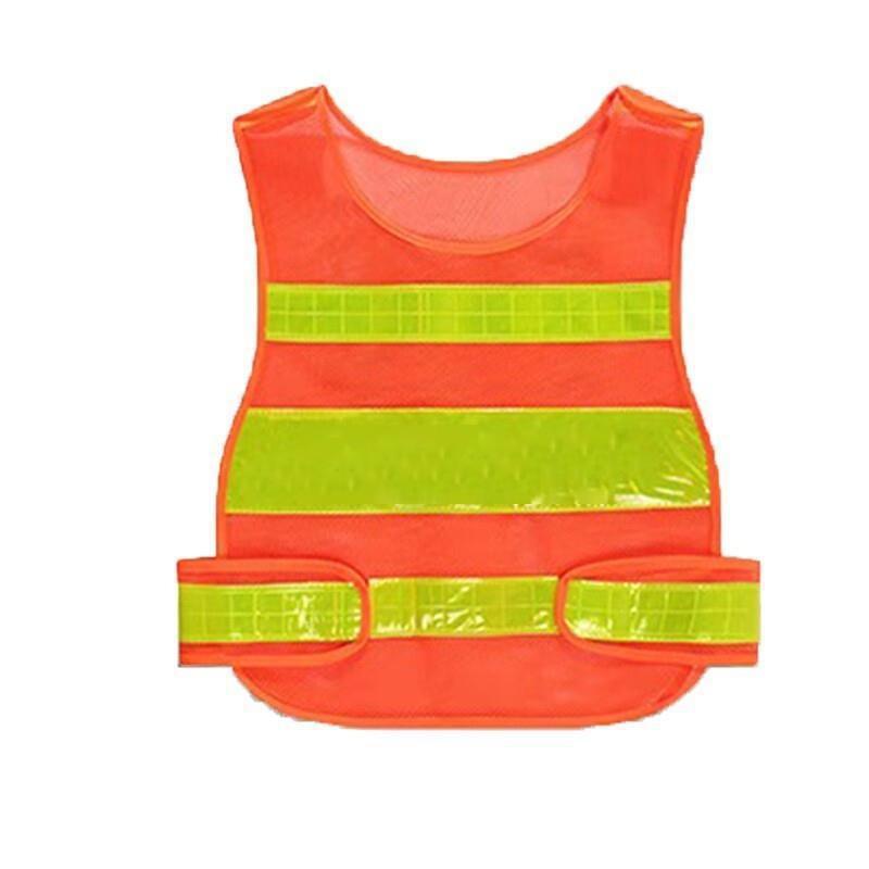 1 Piece Construction Workers Sanitation Work Clothes Mesh Movable Reflective Vest Reflective Vest Mesh Standard Fluorescent Yellow