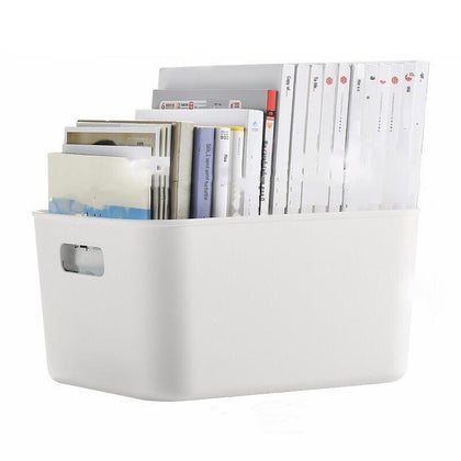 Cabinet A4 File Frame Sundries Storage Box Desktop Plastic Cosmetic Storage Box Bathroom Storage Basket Large Size