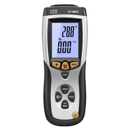 Hand Held Digital Anemometer Wind Speed And Temperature Tester High-precision LCD Display