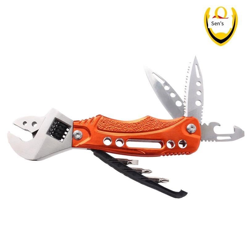 Outdoor Multi-functional Combination Folding Movable Wrench Hand Tool Pliers Knife Tactical Pliers