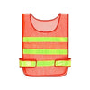 25 Pieces Reflective Clothing Reflective Vest Fluorescent Orange Mesh Car Traffic Safety Warning Vest Sanitation Construction Duty Cycling Safety Clothing