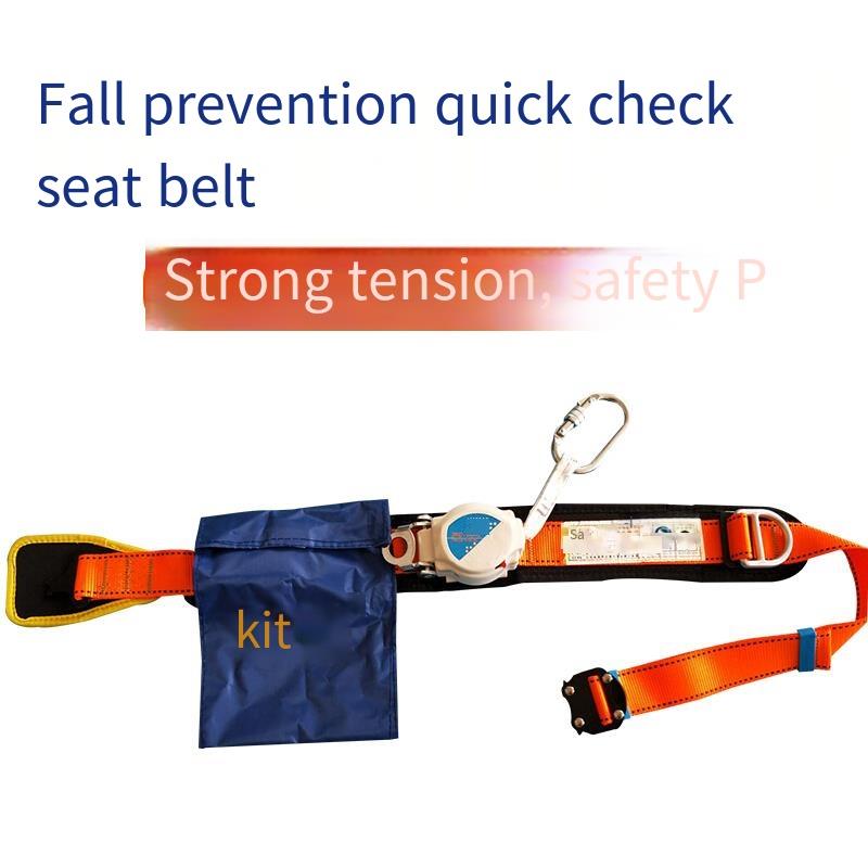 Work At Height Safety Belt Single Waist Speed Difference Safety Belt Anti Falling Safety Belt Telescopic Safety Belt Polyester Belt