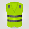 Reflective Vest Construction Fluorescent Vest Multi Pocket Traffic And Road Safety Protective Clothing Annual Review Of Two Horizontal Four Point Velcro