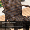 Outdoor Table And Chair Combination Leisure Rattan Chair Courtyard Garden Terrace Dining Table And Chair Outdoor  Balcony Open-air Table And Chair
