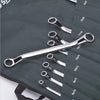Full Polish Double Box Spanner 10 Piece/Set Open End Box Wrench Dual Purpose Solid Wrench Double End Wrench Set