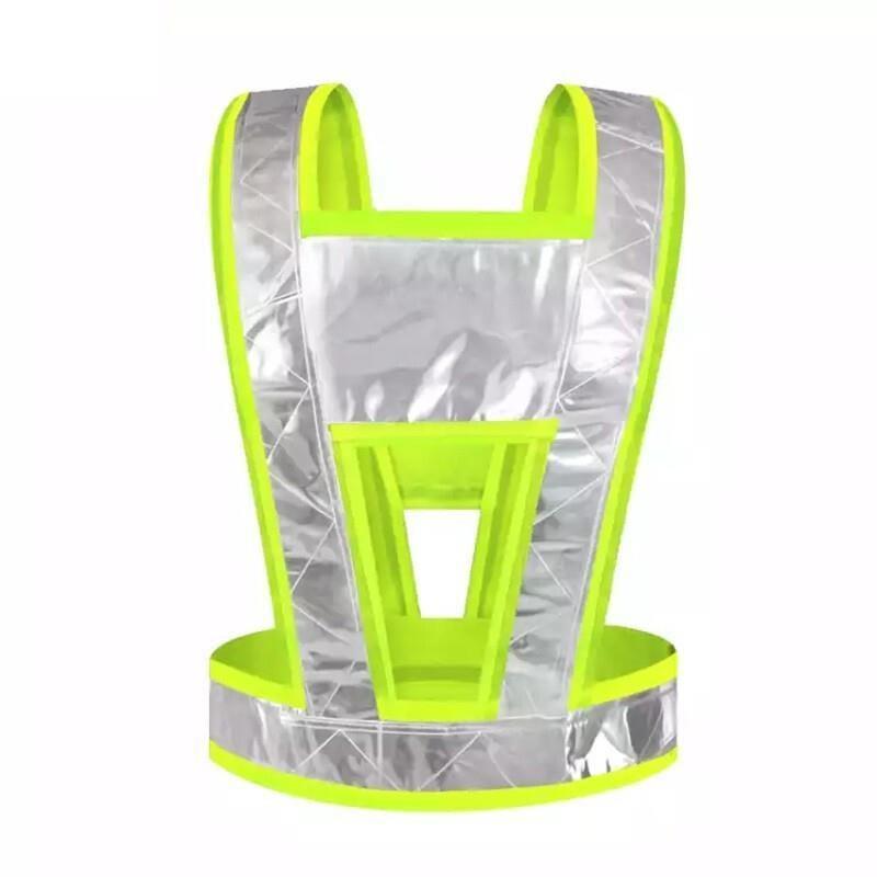 V-shaped Reflective Vest Traffic Warning Clothing Duty Environmental Protection Reflective Vest Polyester V-shaped Reflective Vest (v-shaped Reflective Vest Fluorescent Yellow) Fluorescent Yellow