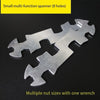 Bicycle Spanner Tire Mounting Tool Multi-function Flower Spanner Multi Hole Spanner Multi-function Spanner 8 Holes Silver