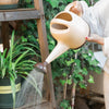 4L Large Capacity Vegetable Watering Pot Long Mouth Flower Sprinkler Gardening Watering Pot Milk Yellow Small Fat Watering Pot