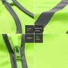 Reflective Vest  Zipper Reflective Vest Fluorescent Yellow Green Car Traffic Safety Warning Vest 4 Reflective Strips Environmental Sanitation Construction Duty Riding Safety Suit Fluorescent Color