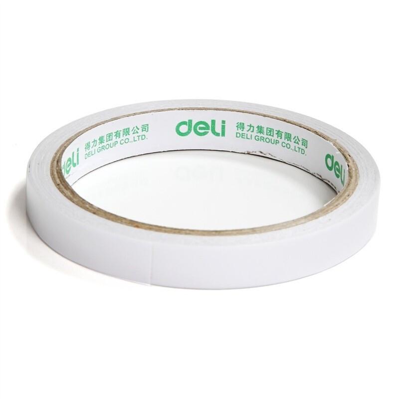 Cotton Paper Double Sided Tape 12mm * 9100mm * 80um (white) (24 Rolls / Bag)
