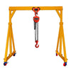 Mobile Gantry Crane Small Hand Push Removable Crane Gantry Crane Span 4m * Height 5m + Chain Block + Chain Car 3t / Set
