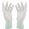 PU Coated Gloves 60 Pairs Labor Protection Nylon Gloves Comfortable Non-Skid Durable And Breathable M Size
