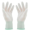 PU Coated Gloves 60 Pairs Labor Protection Nylon Gloves Comfortable Non-Skid Durable And Breathable M Size