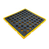 Chemical Poly Spill Tray 1300 * 1300 * 150 mm Oil/Chemical Bunded Drip Tray Sump Spill Pallet with Removable Grid For Oil Barrel Containment Tray Spill Control