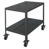 2-Shelf Rolling Service/Utility/Push Cart, 1361kg Capacity for Foodservice/Restaurant/Cleaning
