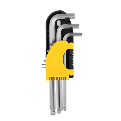 Deli 20 Packs Hexagon Socket Set Long Bulb 9pcs Set 1/16-3/8