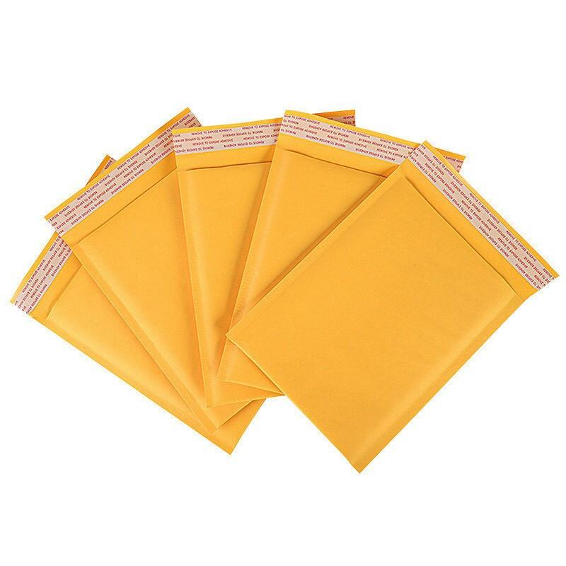 230 Only Kraft Paper Self Sealing Bag, Composite Bubble Envelope, Foam Shockproof Yellow Express Bag 23x32+4cm