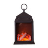 Flame Lamp Simulation Charcoal LED Fireplace Lamp Portable Hanging Light Lantern Retro