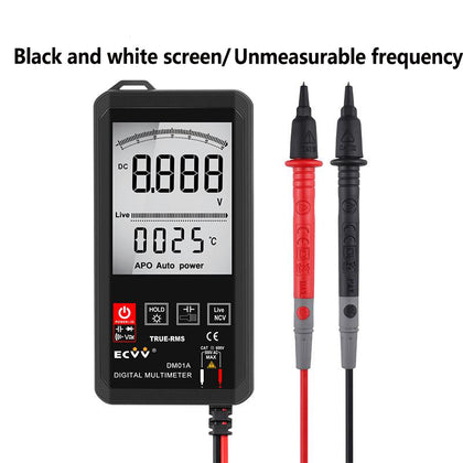 ECVV Digital Multimeter Handheld Universal Meter Auto Recognition NCV 1000V DC Voltage, Resistance,Capacitance Measure Meter Large Screen Electronic Repair Tool