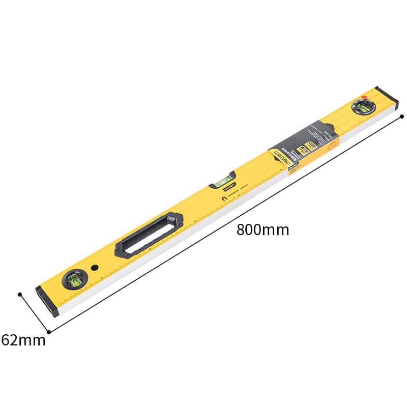 Deli 20 Pieces Level Ruler 800mm Magnetically Adjustable Aluminium Alloy Levelling Instrument DL983800B