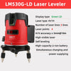 UNI-T 3 Lines Laser level Green Light Professional Self Leveling Laser Measuring Leveler Cross Line Laser Measuring Meter Cross Marking Meter