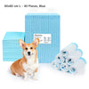 Pet Training Pads Disposable Pee Pad for Dog Puppy Cat Rabbits Pets, Quick Drying No Leaking Super Absorbent 60x60 cm L - 40 Pieces/Pack, Blue