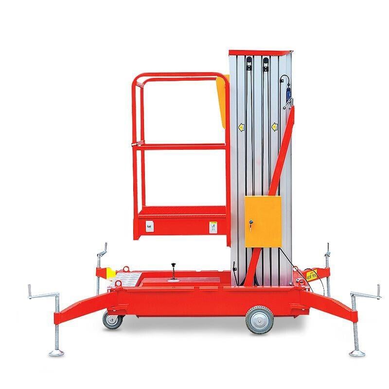 Adjustable Straddle Hand Winch Lift Truck Mobile Lifting Work Vehicle Electric Aerial Lift