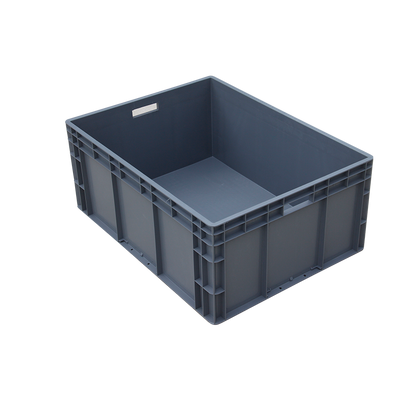 10 Pcs Plastic Turnover Box Thickened Logistics Box Without Cover Auto Parts Storage Box Parts Box 300 * 200 * 150 mm Gray No Cover