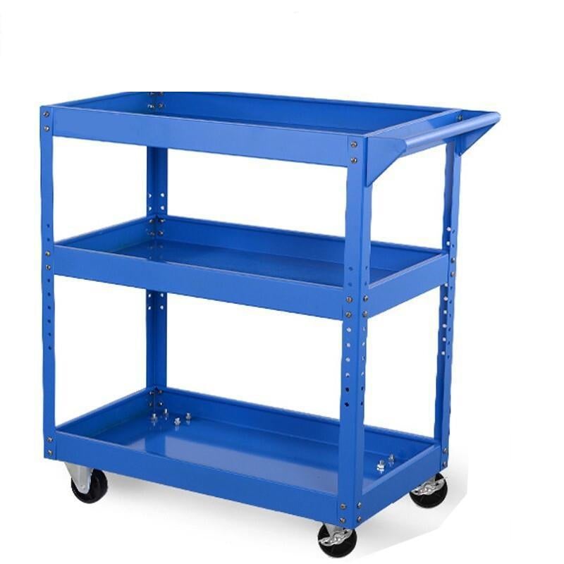 Tool Car Trolley Three Layer Handcart Mobile Auto Repair Tool Car Hardware Tool Storage Cabinet Multi Function Tool Cabinet Parts Cabinet
