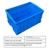 Plastic Turnover Box Rectangular Blue Thickened Material Storage Box, Logistics Transportation Frame, 550 * 420 * 260mm