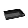 Anti Static Square Plate Thickened Plastic Turnover Box Materials Electronic Components Box Parts Box Tray 440 × Two Hundred And Ninety × 50mm Black