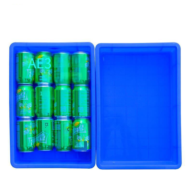 10 Pieces Plastic Thickened Food Tray 440x295x80mm Yellow Square Plate Logistics Pallet Plastic Storage Tray For Fruit, Vegetables, Food Warehouse Storage & Transport Storage Equipments Plates