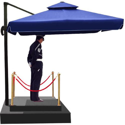 Security Sentry Box Sunshade Umbrella Belt Platform Outdoor Roman Umbrella Courtyard Umbrella Community Property Guard Sentry Box 2.5m Umbrella