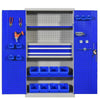 Heavy Metal Tool Cabinet Thickened Sheet Iron Cabinet Tool Box Factory Auto Repair Workshop Storage Cabinet With Drawer Double Extraction Belt Grid 1800 * 1000 * 500mm